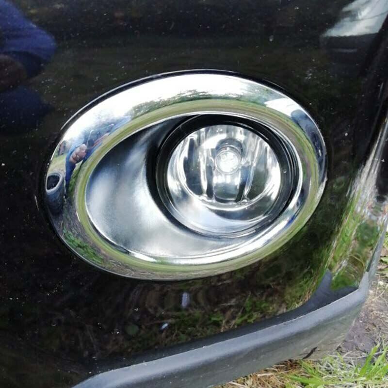 Pair Chrome Front Fog Light Cover Trim for NISSAN X-TRAIL T31 2011 2012