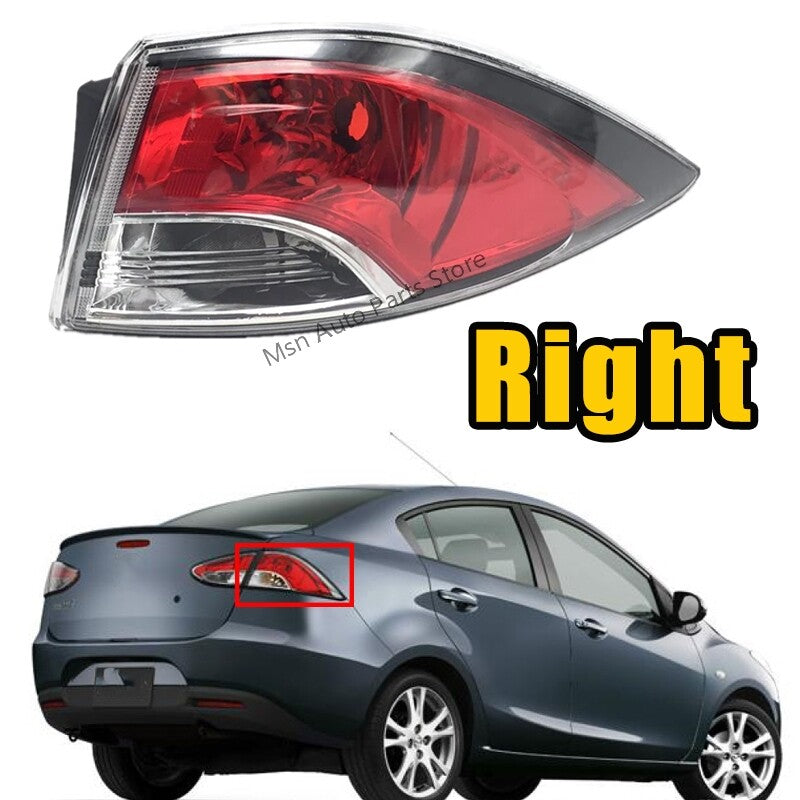 Right Rear Tail Light Brake Stop Lamp No Bulb for Mazda 2 M2 Sedan 2008 -2012