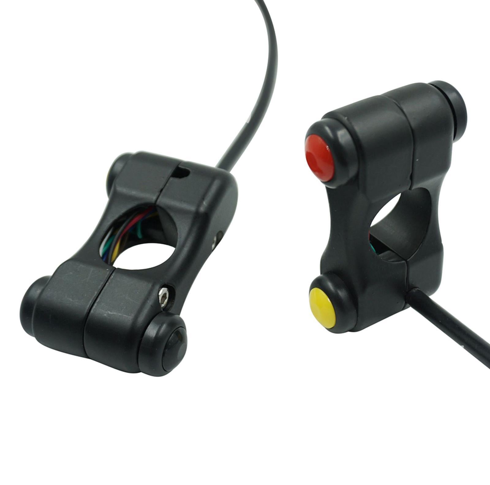 Motorcycle Handlebar On/Off Headlight Electrical Start Right 3-Buttons Switch
