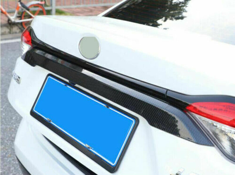 Carbon Fiber Rear Door Trunk Lid Molding Cover Trim for Toyota for Corolla 2019-2022