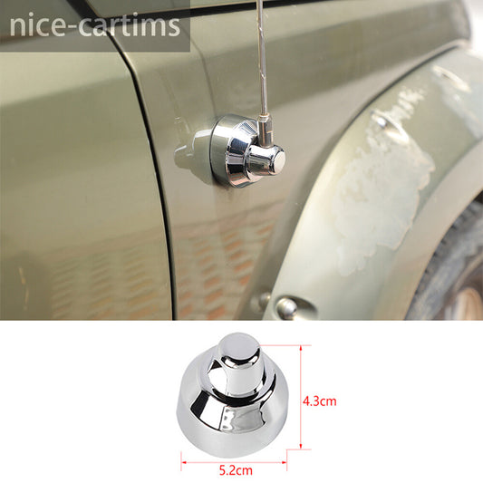 Chrome ABS TAM/FM Radio Antenna Base Trim for Jeep Liberty 1999-2006 Accessories