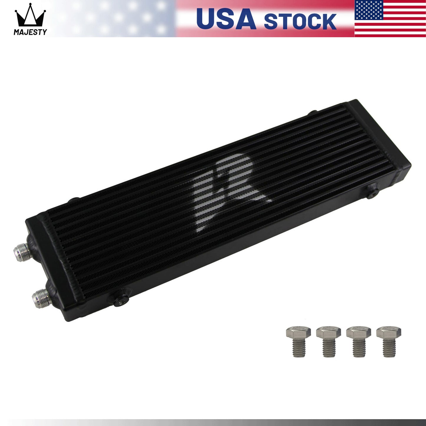 Universal Dual Pass Bar  Plate Oil Cooler 18.5x5.5x1.58 Core Large