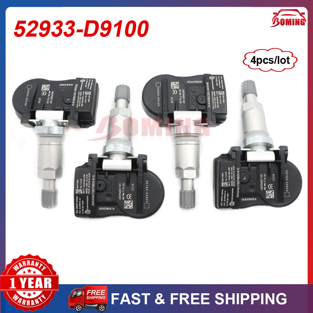 SET(4) New Tire Pressure Monitor Sensor for Hyundai for KIA TPMS sensor 52933-D9100