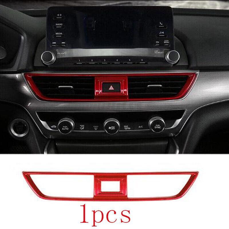 Red ABS Central Console Air Outlet Vent Trim for Honda Car Accord 10th 18-2022