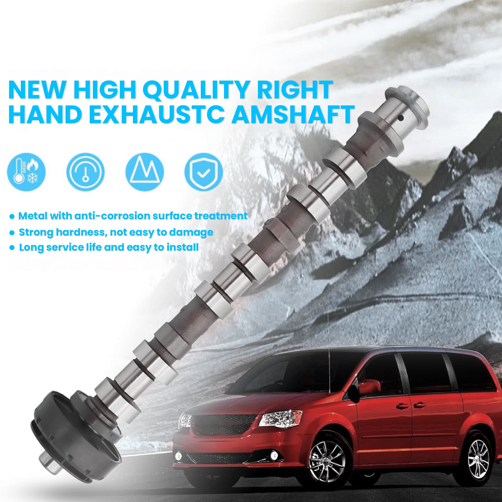 Engine Camshaft Exhaust Right Side For 2016-24 for Chrysler for Dodge for Jeep for Ram 5048030AA