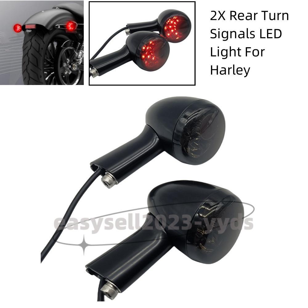 2X Motorcycle Rear Turn Signals LED Light for Harley Sportster XL 883 1200 92-22