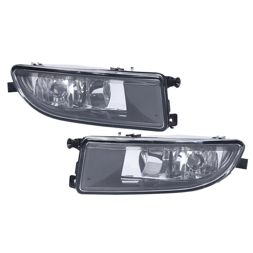 Pair Front Bumper Halogen Fog Light Lamp Clear Lens for VW Beetle 2012-2016
