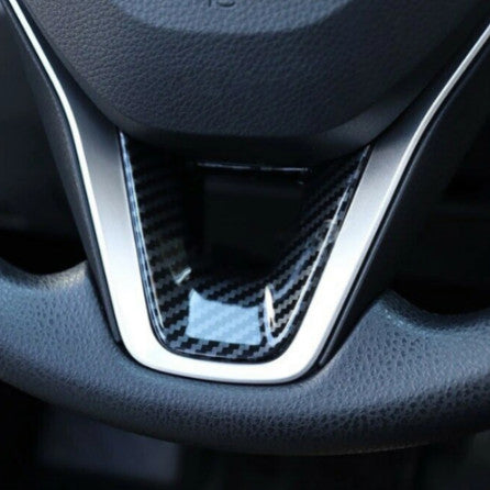 Carbon Fiber Steering Wheel Switch Trims for Toyota RAV4 2019-2022 Accessories