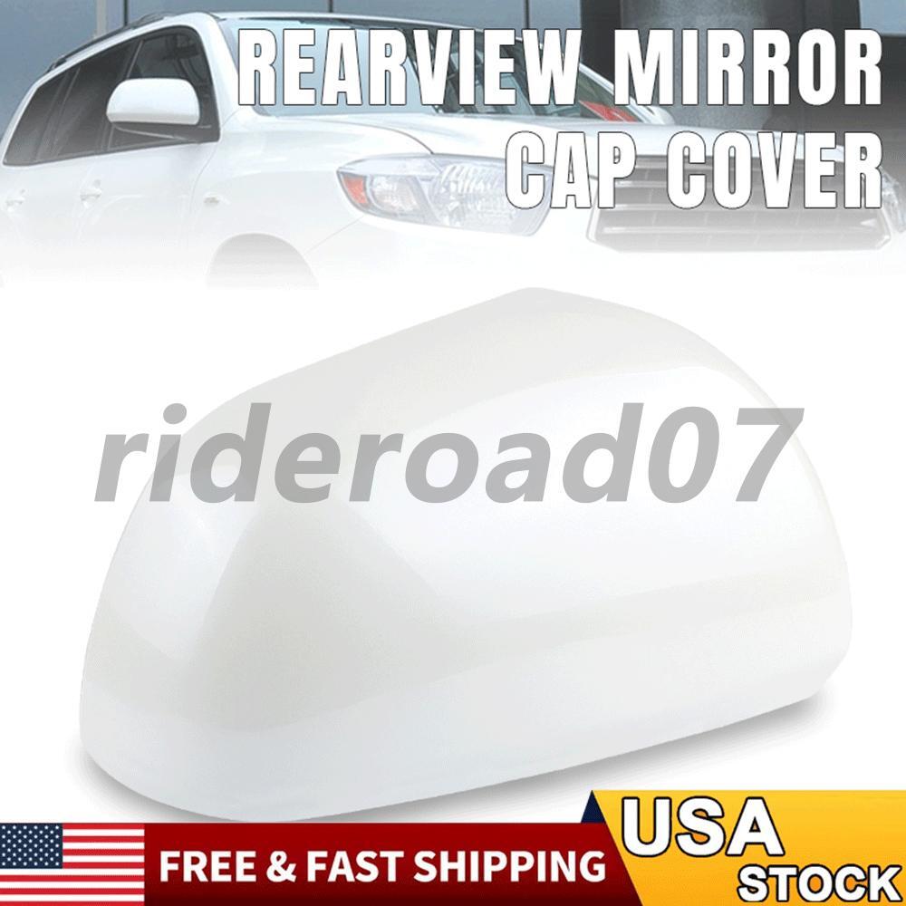 Passenger Right Side Pearl White Mirror Cap Cover For 2008-13 for Toyota Highlander