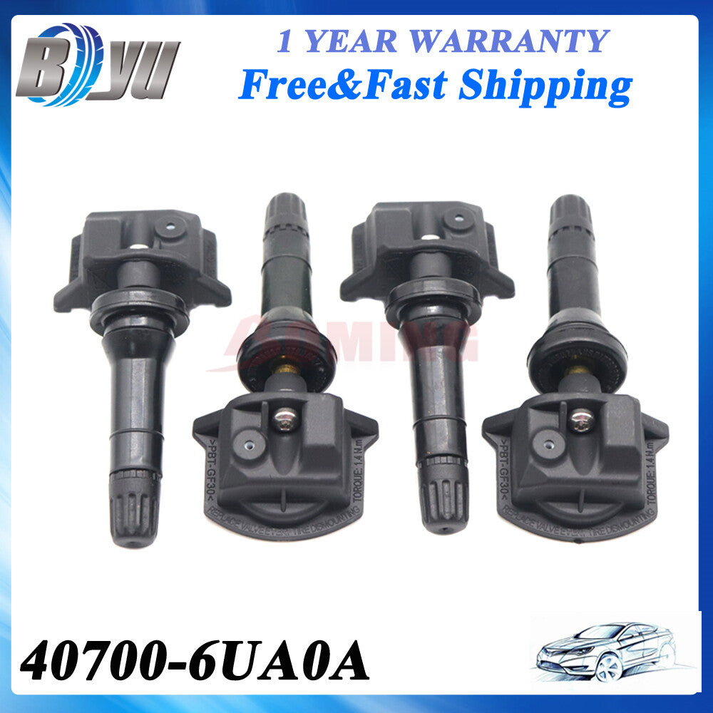 4PCS TPMS Tire Pressure Monitor Sensors for Nissan Altima Leaf 433Mhz 407006UA0A