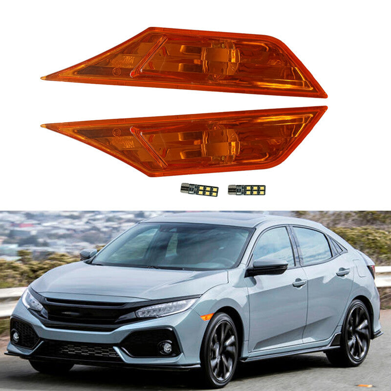 Side Marker Light Turn Signal Light With LED Bulb for Honda for Civic 2016-2021