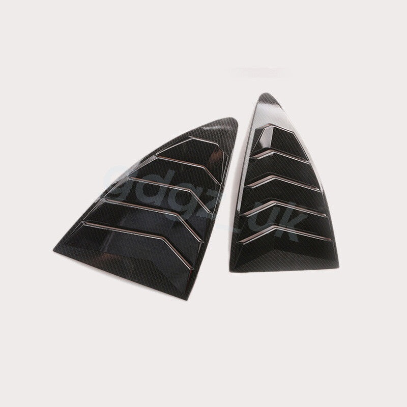 Rear Side Window Louvers Left  Right Side Window Louver Vent Cover Racing Trim