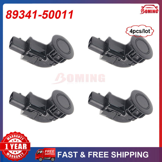 4-pack of new PDC parking sensors, model 89341-50011, suitable for Lexus IS250, GS300, GS350 (2006-2007).