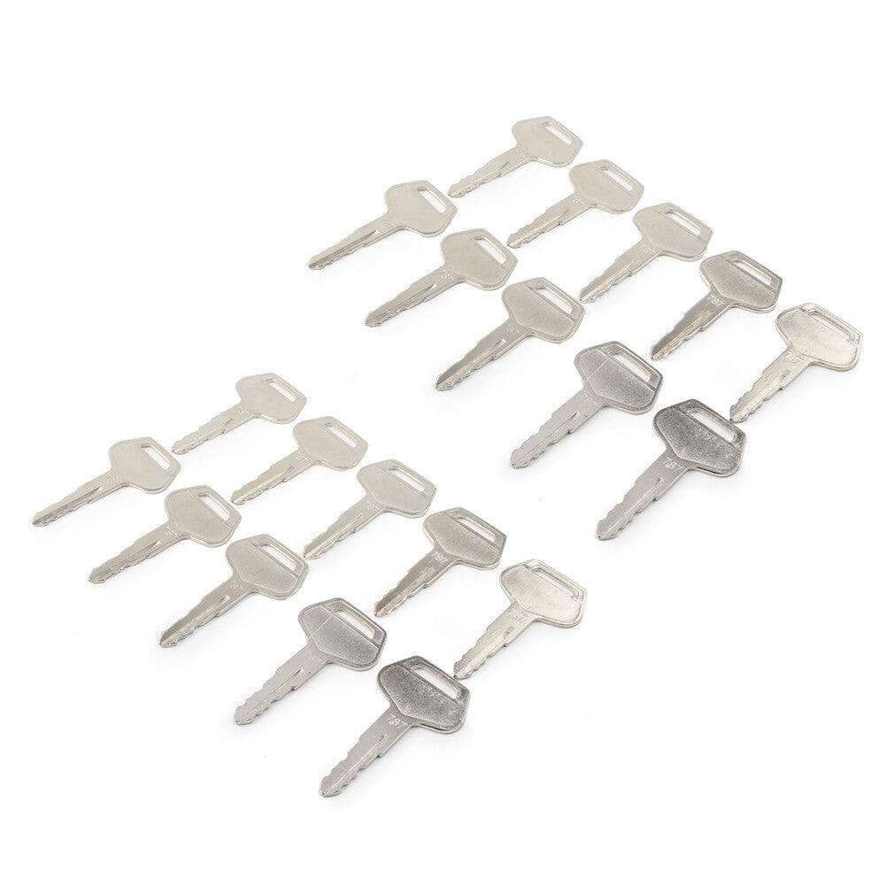 Ignition Keys Metal 20pcs Fit For Komatsu Excavator Dozer Loader 787 TR261434