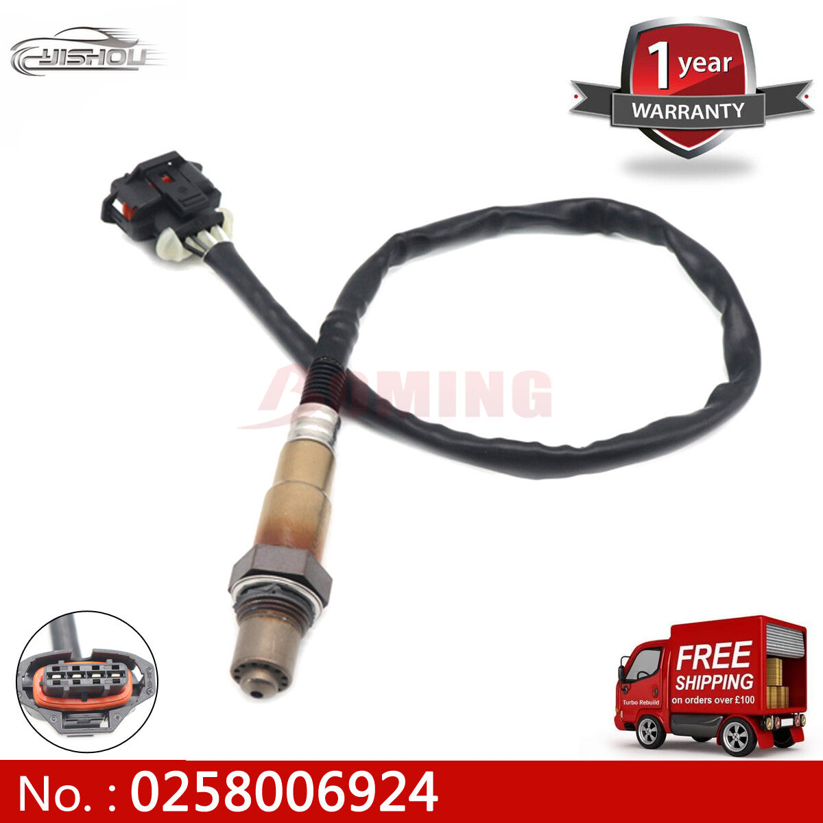 New oxygen sensor 0258006924 for Vauxhall for Opel AGILA COMBO for CORSA CD MK 55561863