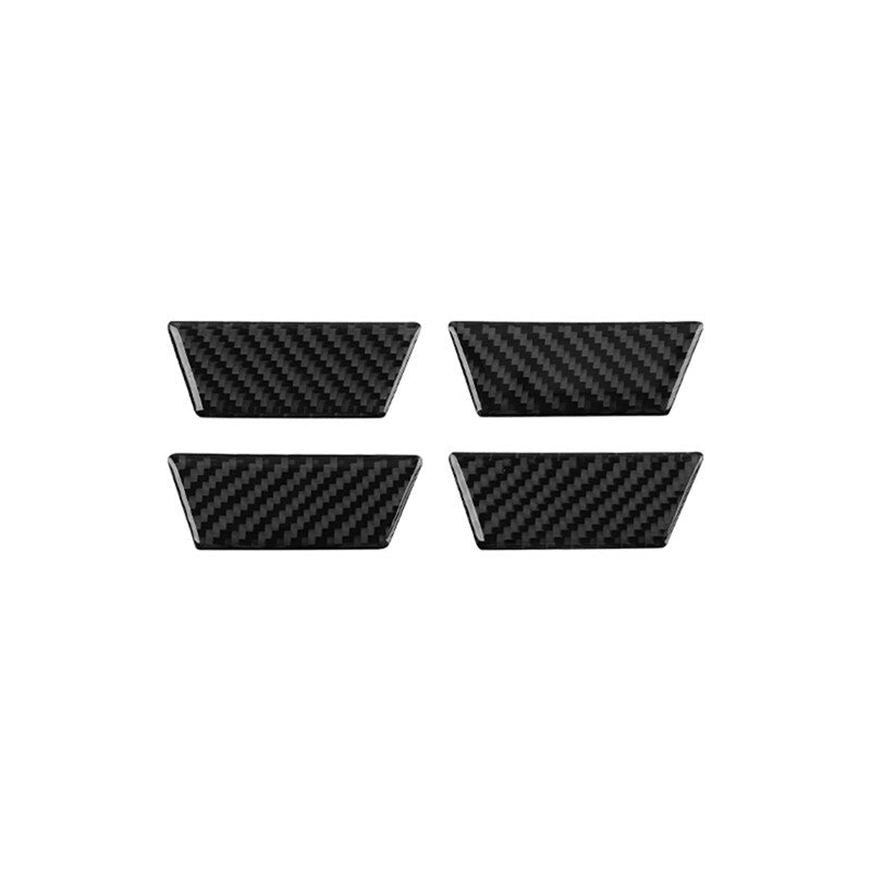 4Pcs Inner Door Handle Trim Cover Decor Carbon Fiber for VW Touareg 2011-2018