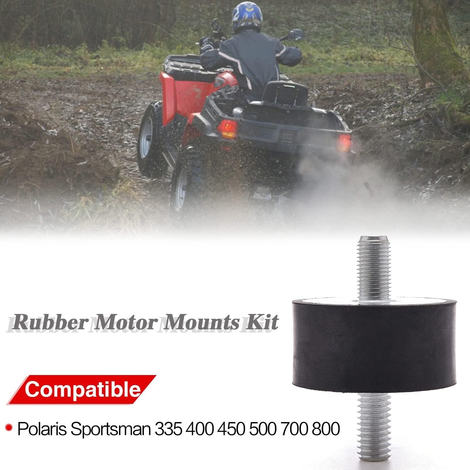 Rear engine rubber motor mount suitable for Polaris Sportsman 335/400/450/500 Magnum