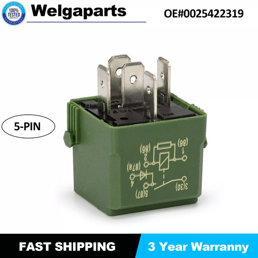 0025422319 Air Suspension Relay 5 Prong for Mercedes-Benz W164 W220 W215 W251