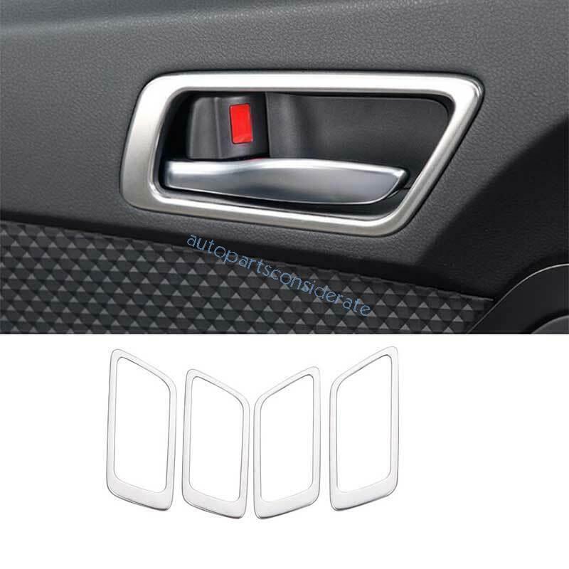 for Toyota CHR C-HR 2018-2022 Silver Steel Inner Door Handle Lock Frame Trim 4P