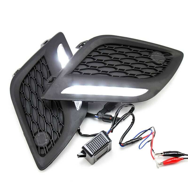 LED DRL daytime running lights and fog lights for Volvo XC60 (approximately 2011-2013).