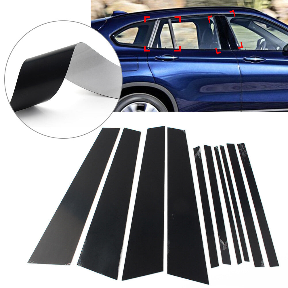 10 Pcs Car Door Window Pillar Post Cover Trims for BMW X1 F48 2016-2021