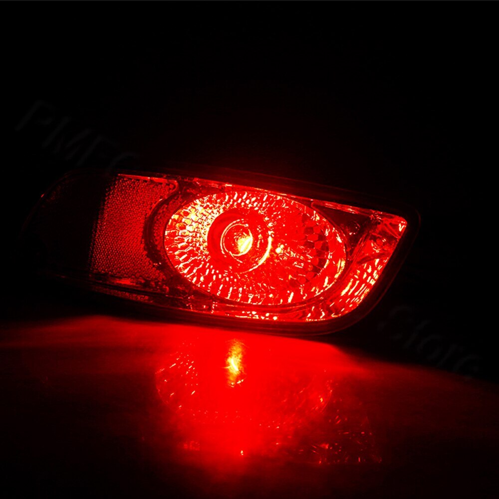 Pair of rear bumper reflector brake lights for Hyundai Santa Fe (CM) 2007 - 2009