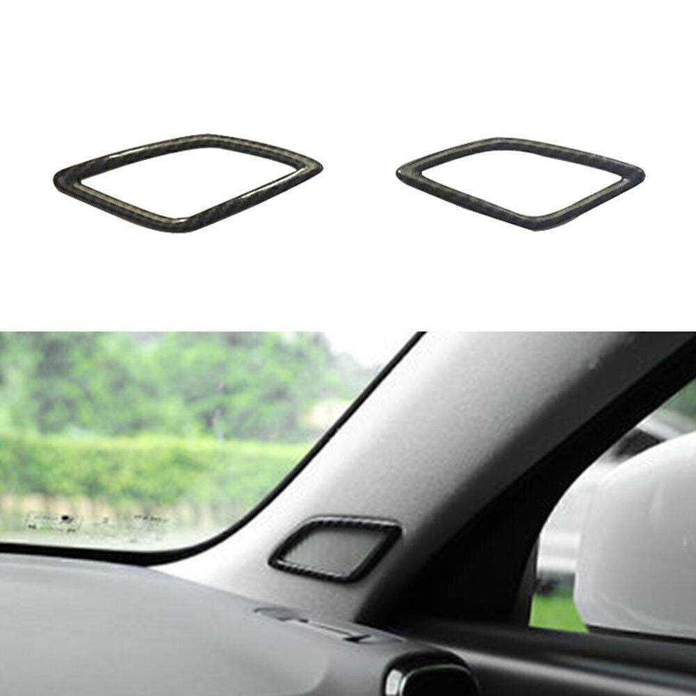 Carbon Fiber Car Inner A-Pillar Speaker decor Cover Trim for Volvo XC40 18-2020