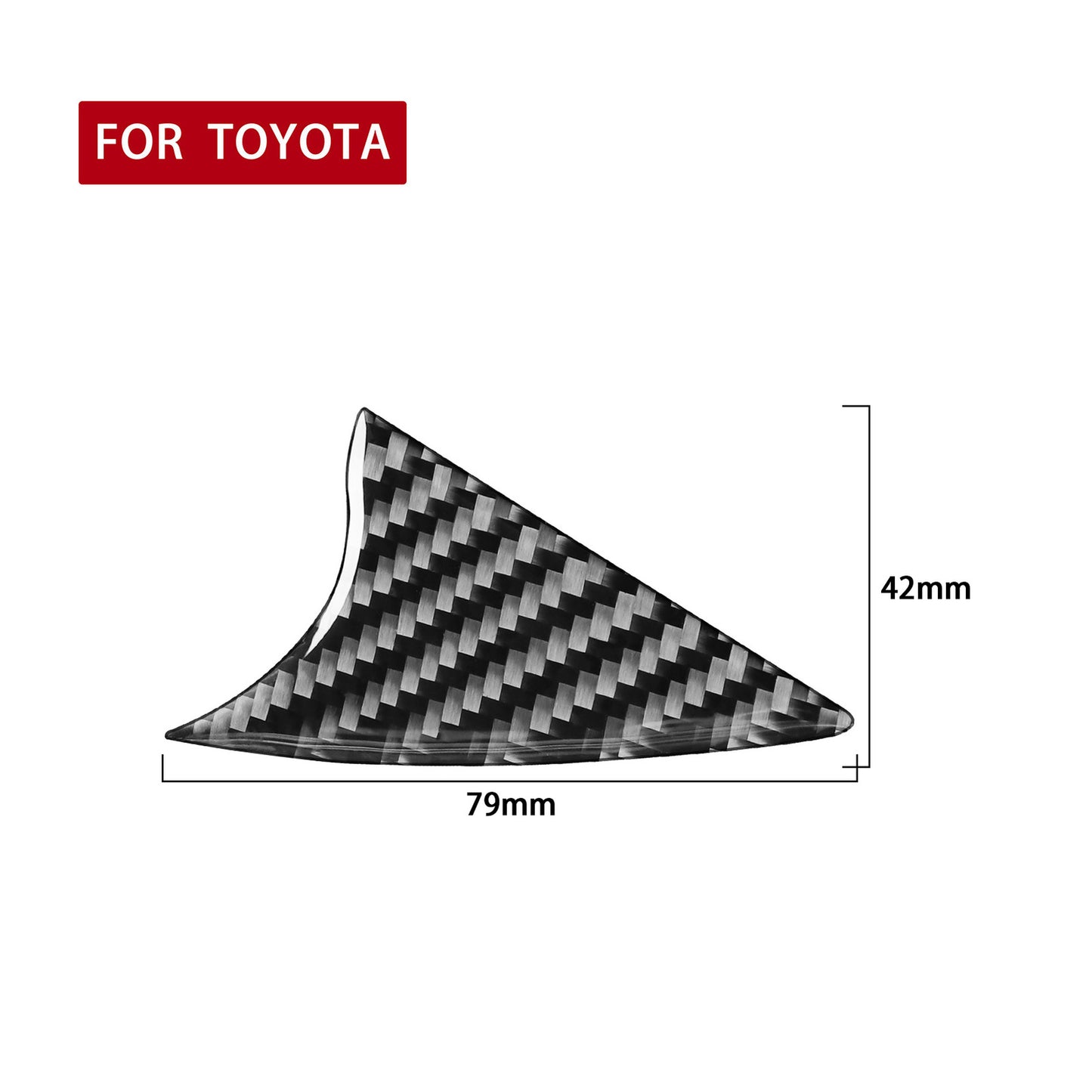Carbon Fiber Air Conditioner Switch Panel Trim Fit for T@yota Highlander 2014-19