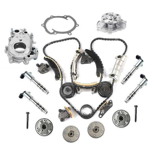 Timing Chain Kit Oil Water Pump VVT Sprocket For 2006-17 for Chevrolet for Cadillac 3.6L