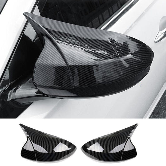 2019-24 for Nissan Altima Carbon Fiber style Door Rear View Mirror Cover Trim 2P