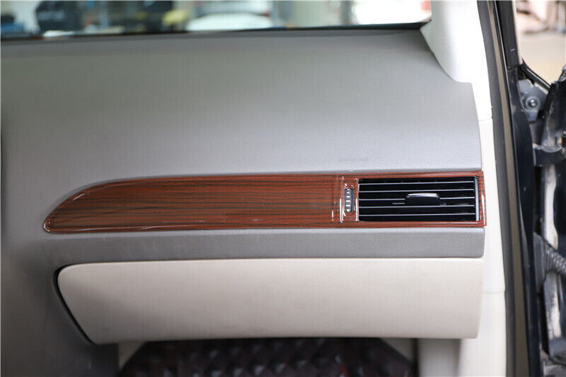 Car LR AC Air Outlet Vent Cover Trim 4PCS Fit for Audi A6L 2005-2011 Red Wood