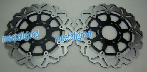 pair of front disc brake rotors are suitable for Suzuki GSX600R, GSX750R (2004-2005), and GSX1000R. (03-04)