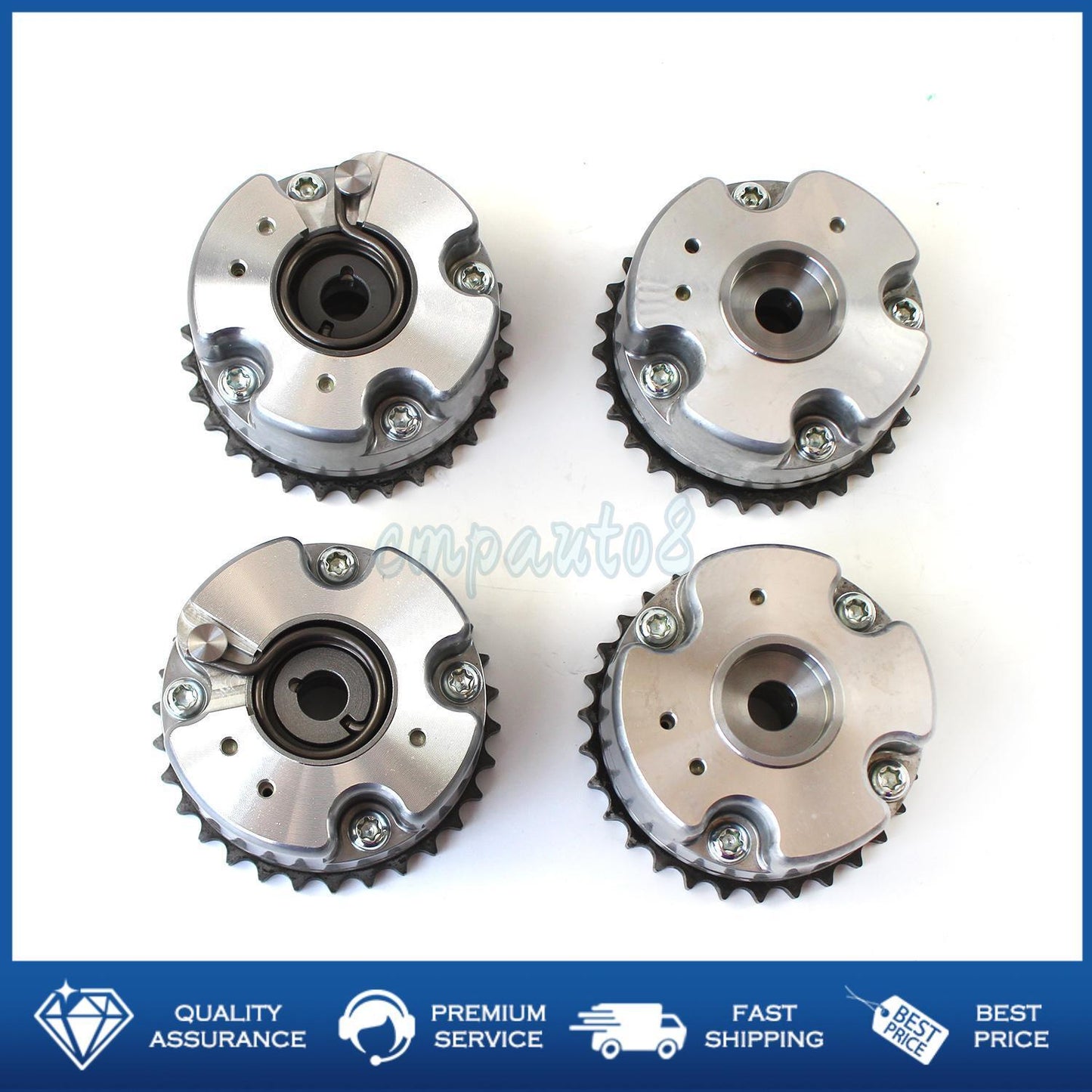 4x Intake  Exhaust Camshaft Adjuster Kit for VW for Audi 4.2L BAR BVJ BYH CAUA CNDA