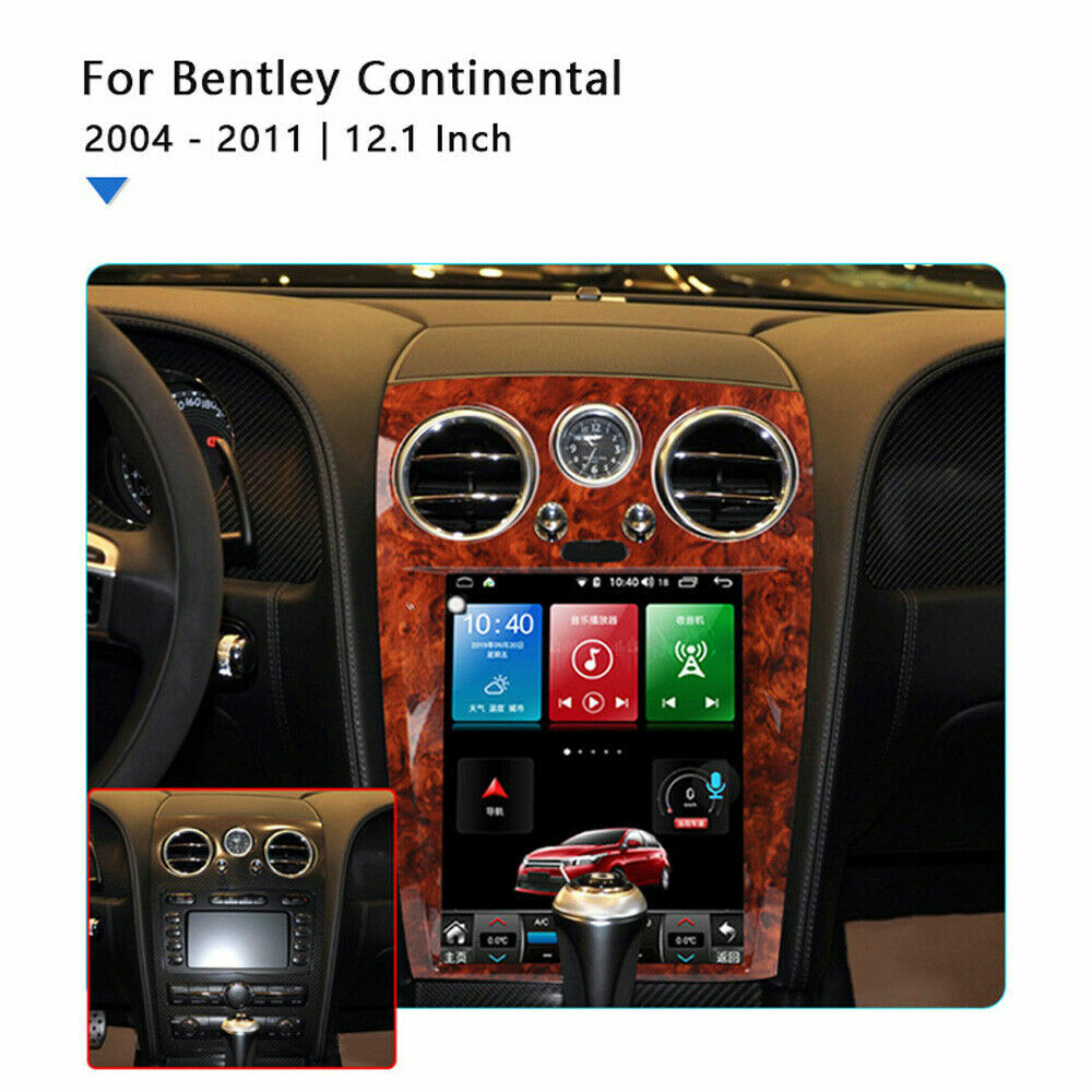 12.1 Android 11 Radio Vertical Screen Car GPS for Bentley Flying Spur 2005-2012