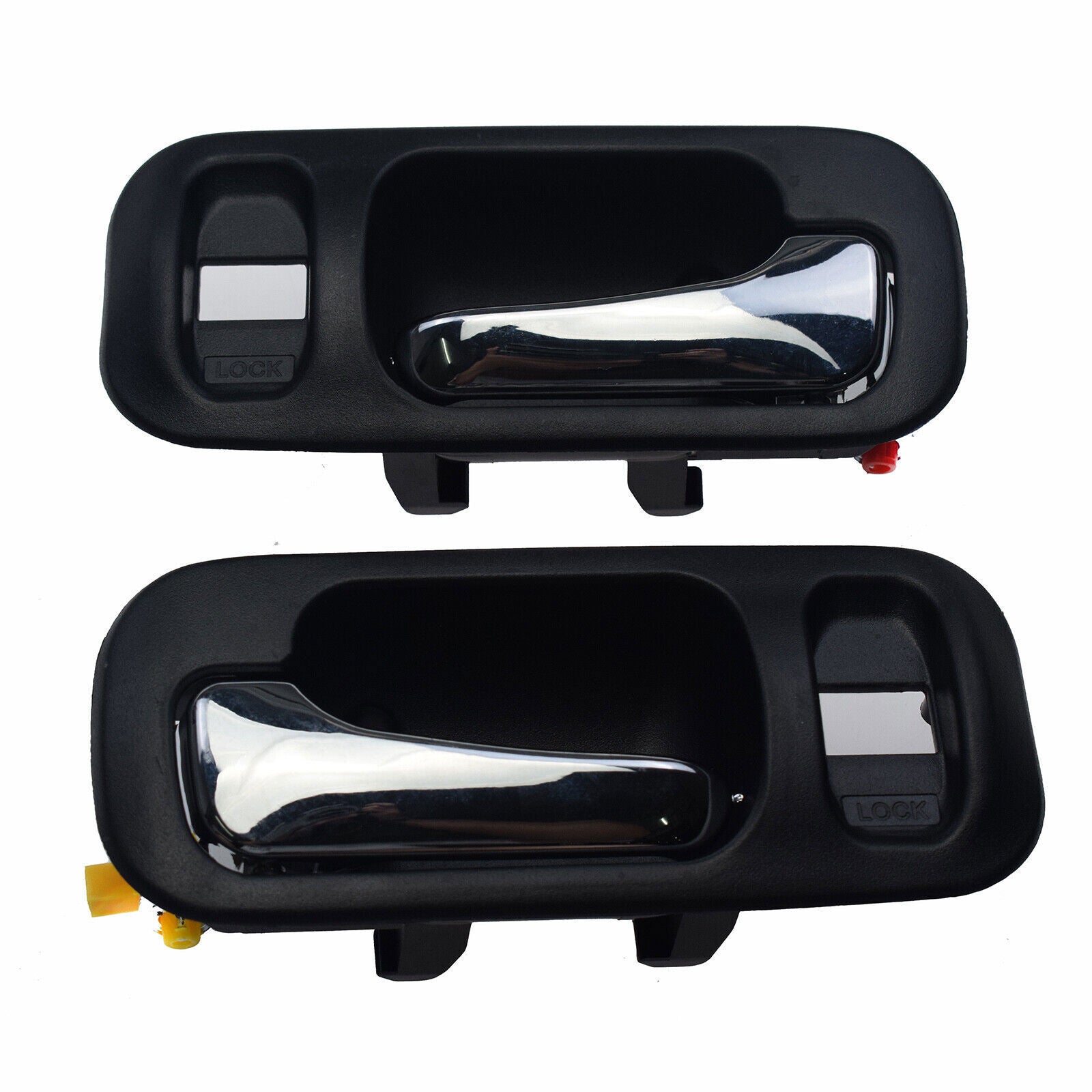 for Honda CR-V Odyssey Chrome Inside Door Handles Black 2PCS Front Left  Right