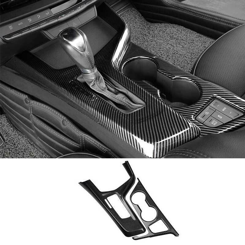 for Cadillac CT4 2020-2024 Carbon Fiber Inner Gear Shift Box Panel Cover Trim 2P