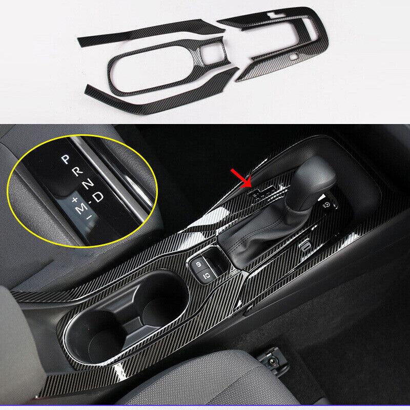 for Toyota for Corolla 2019-2022 Carbon Fiber Steel Center Console Gear Shift Panel