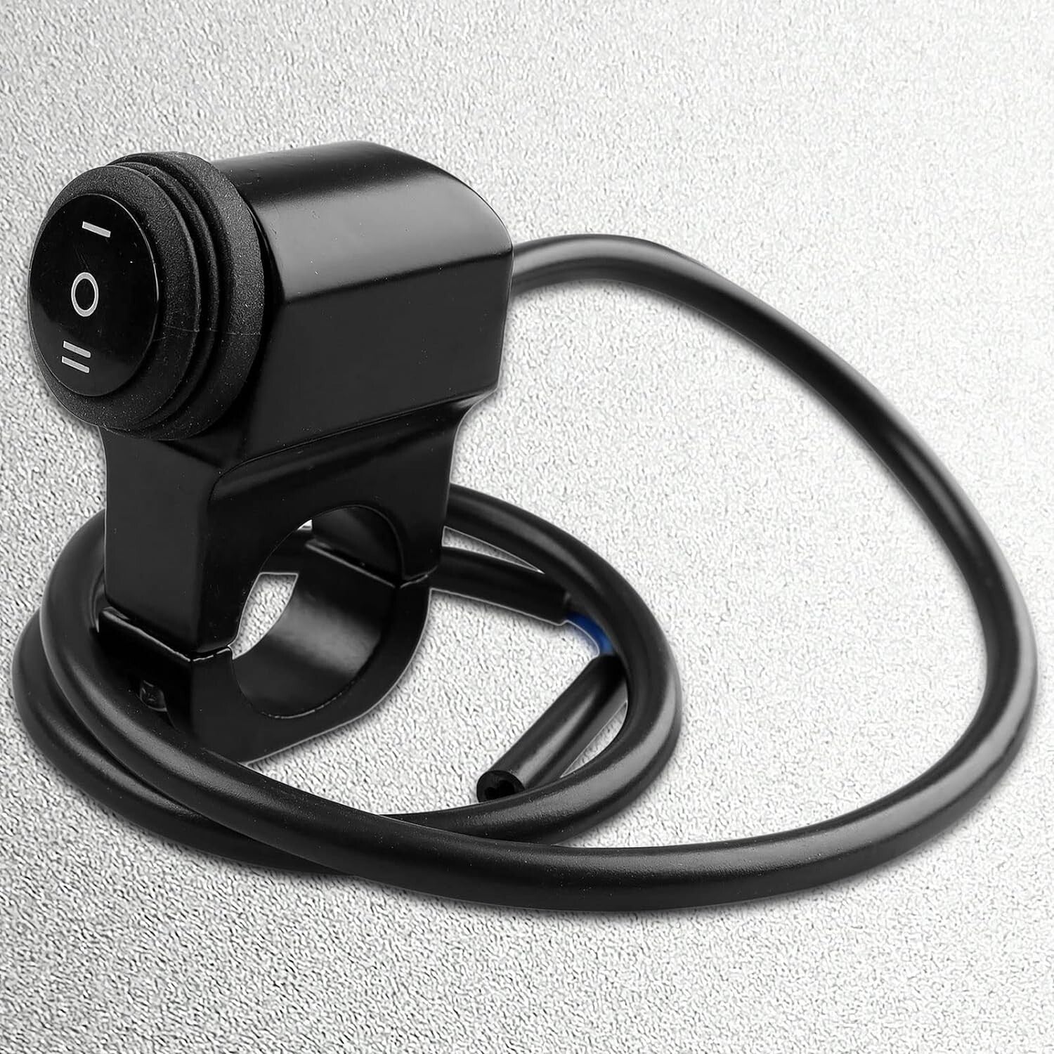 7/8 22-23mm Handlebar On-Off-On Control CNC Craft Mounting Bracket Suits (Black)