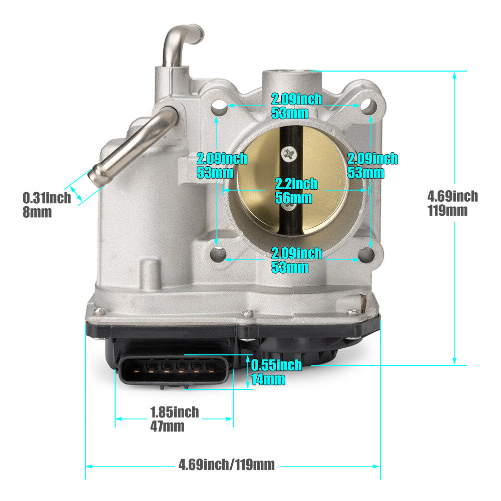 Throttle Body for Toyota Yaris Base Sedan 4-Door 2008-2012 1.5L 22030-21030 AU