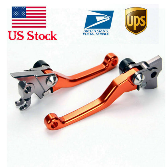 Orange Off-road Brake Clutch Levers for K.T.M 500XC-W/EXC/EXC-F (SIX DAYS) 14-18