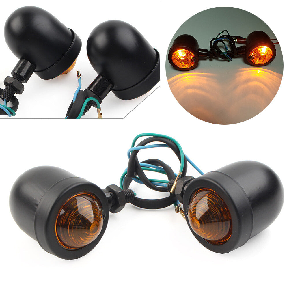 Motorcycle Turn Signal Indicator Light for Harley Cafe Racer Bobber Chopper