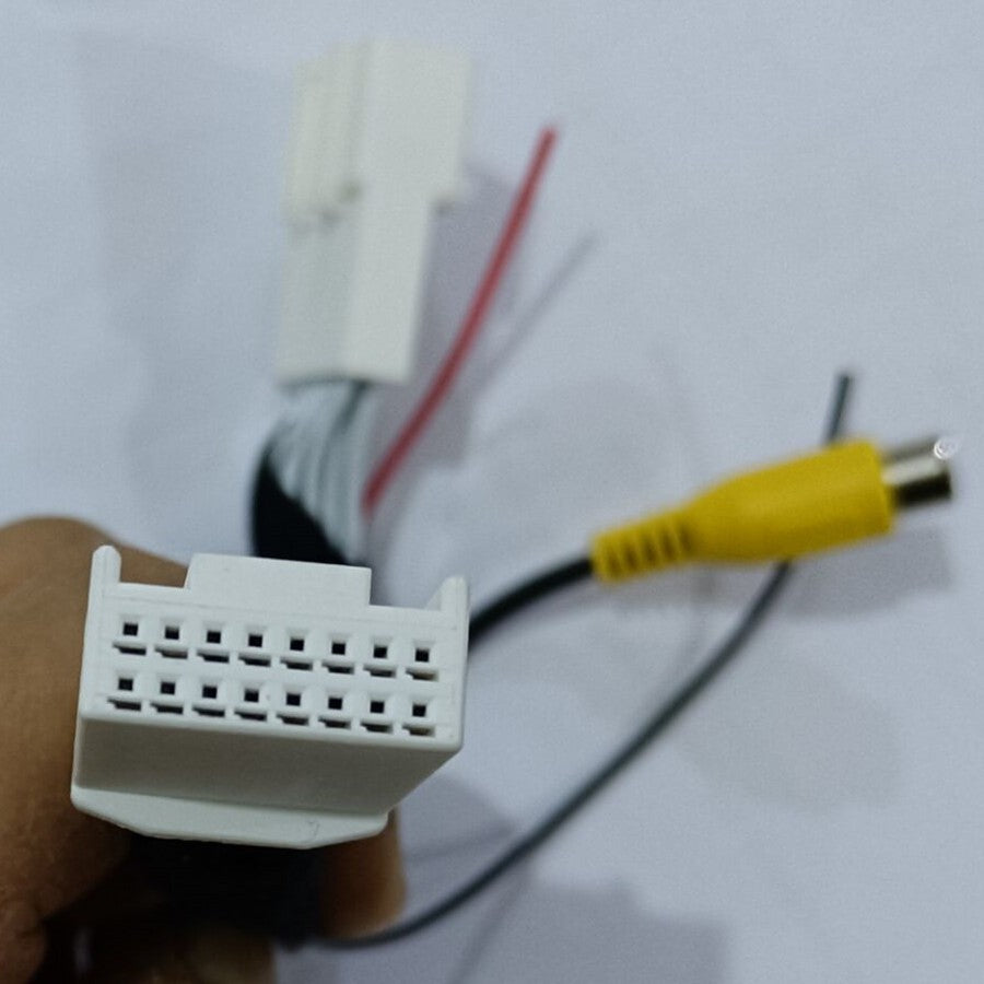 16P Reverse Backup Camera Adapter Cable Radio T-Harness for Subaru for Scion for Toyota
