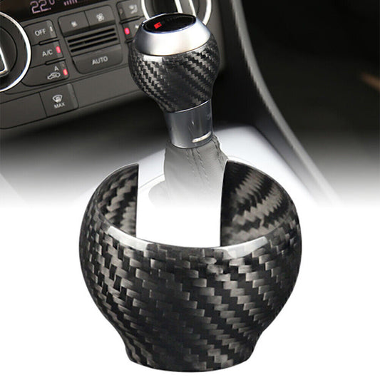 Carbon Fiber Gear Shift Knob Cover Trim for Audi Q3 2013-2018 2017 2016 2015 14