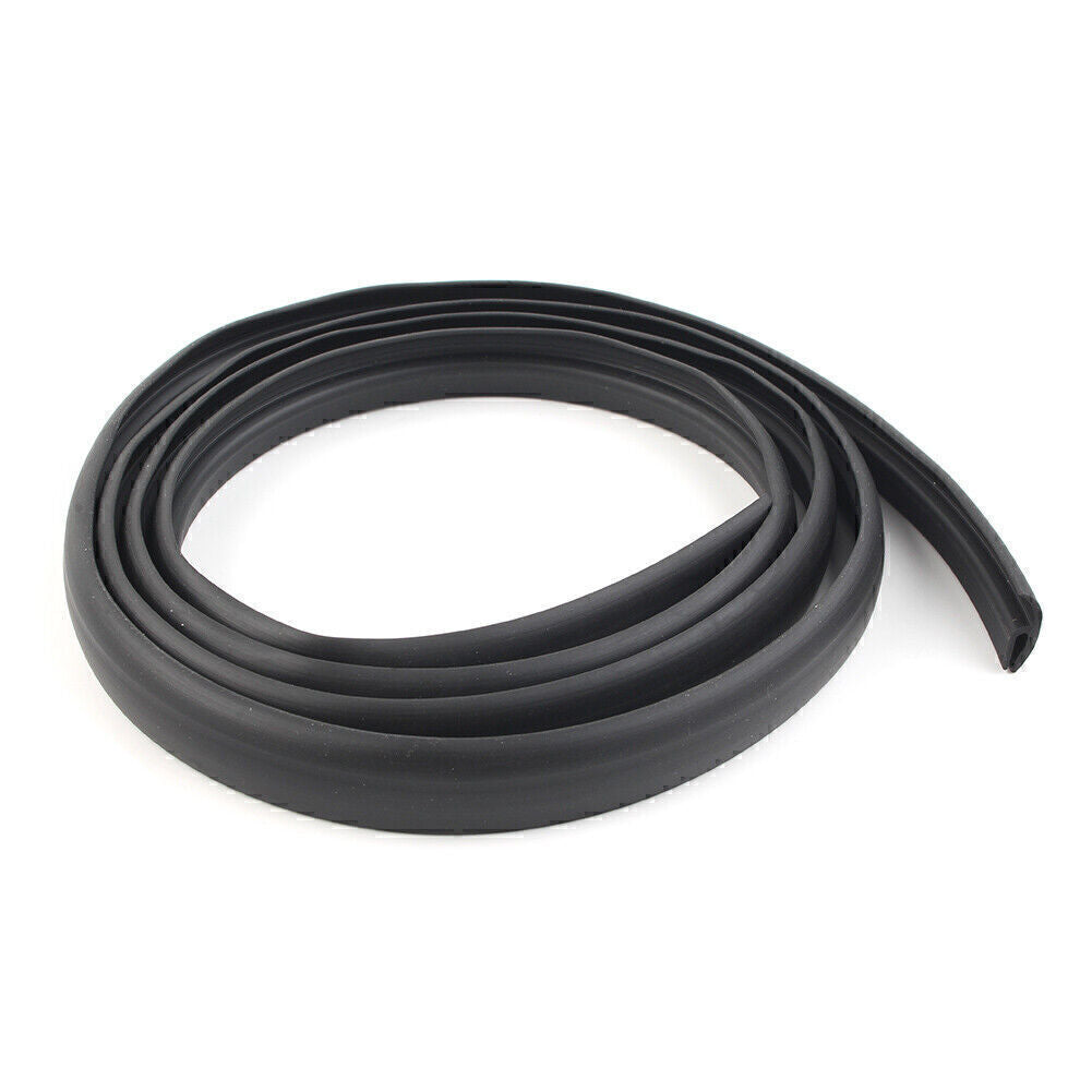 1.7M BLK Seal Under Front Windshield Panel Sealed Trim Moulding Strip Rubber