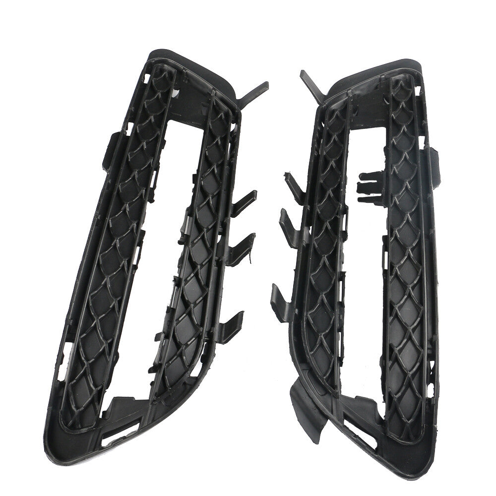 Front LHRH Side Fog Lamp Light Mesh Grille Trim for Mercedes E350 E550 09-16
