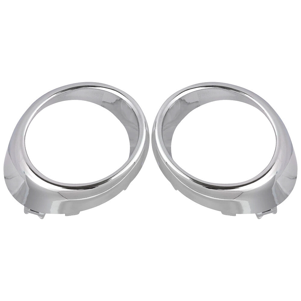 Pair Front Bumper Fog Light Bezel Trim Chrome For Q70 G25 G37 M37 M56 2010-2014