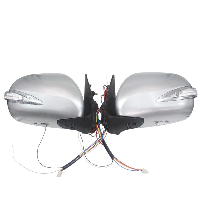 for Toyota Hiace Sliver Electric Reflector Rearview Mirror Exterior Led Light
