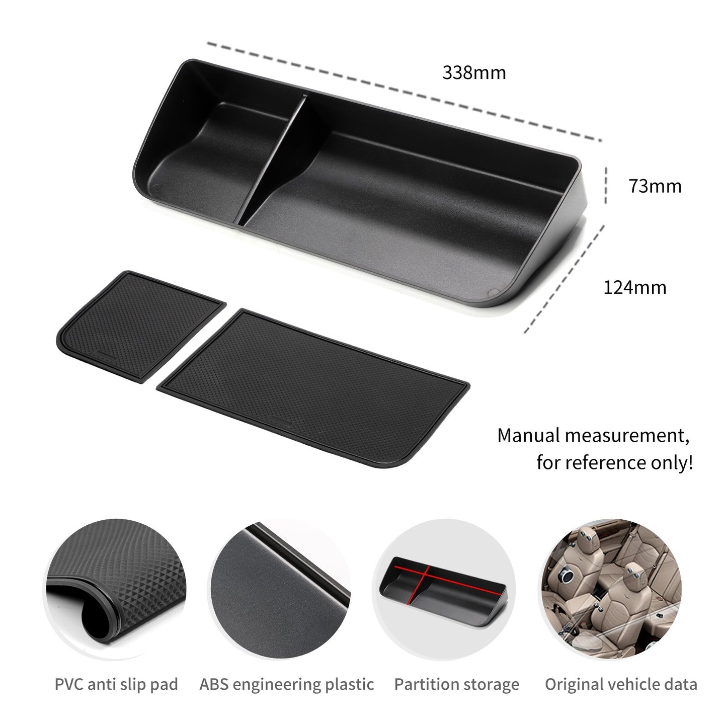 for Xpeng G6 2023 2024 Dashboard Tray Central Hidden Storage Box Rear Screen