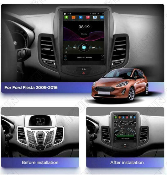 Car Radio Stereo Navi 9.7 Android 10.1 For 09-16 for Ford Fiesta Build-in Carplay