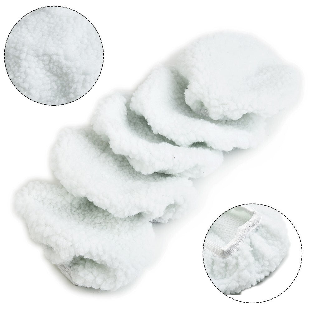 5-Piece Set of 5-6 Inch Sponge Polishing Wax Polishing Pads for Car Polishers - Bumpers